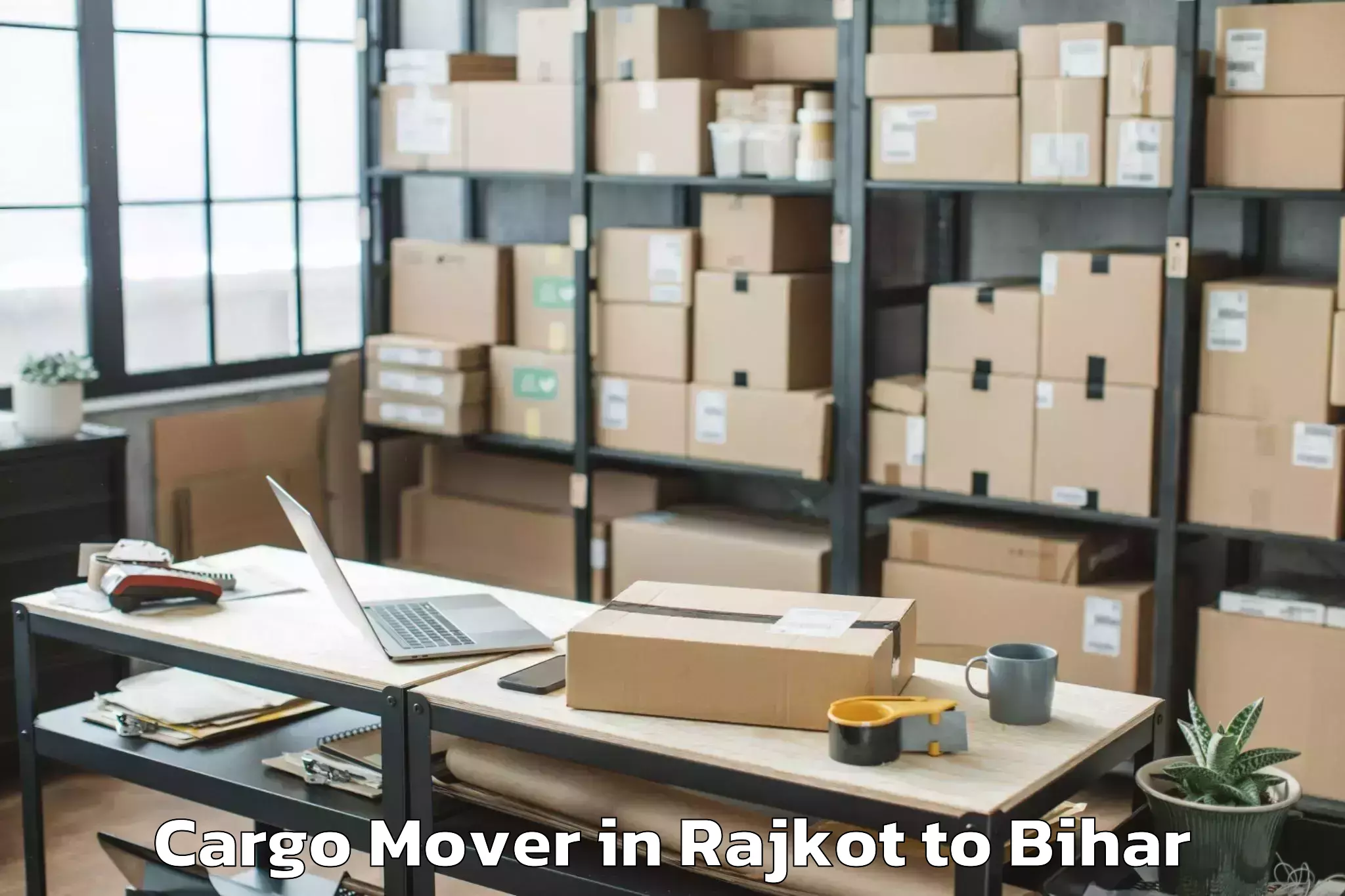 Book Rajkot to Beldaur Cargo Mover Online